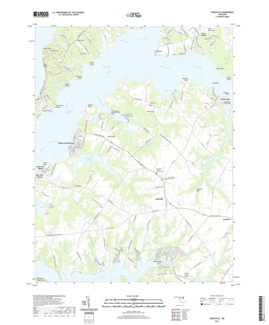 Earleville Maryland US Topo Map Image
