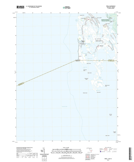 Ewell Maryland US Topo Map Image
