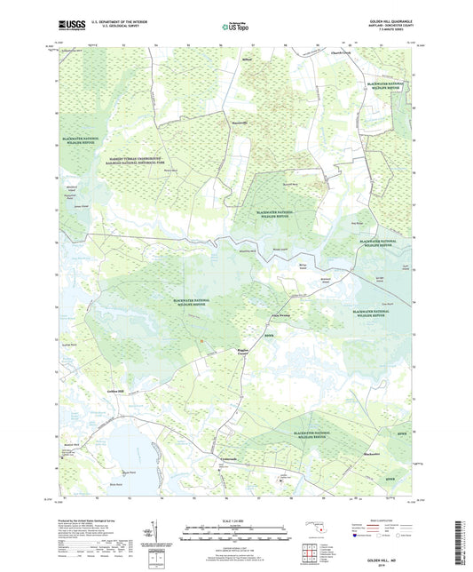 Golden Hill Maryland US Topo Map Image