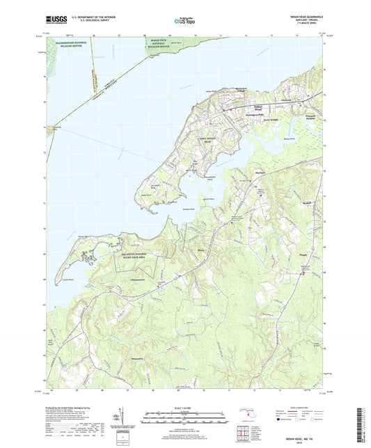 Indian Head Maryland US Topo Map Image