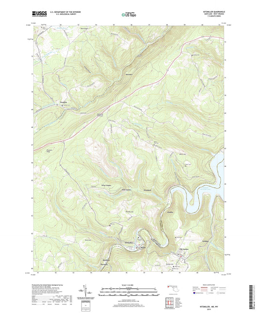 Kitzmiller Maryland US Topo Map Image