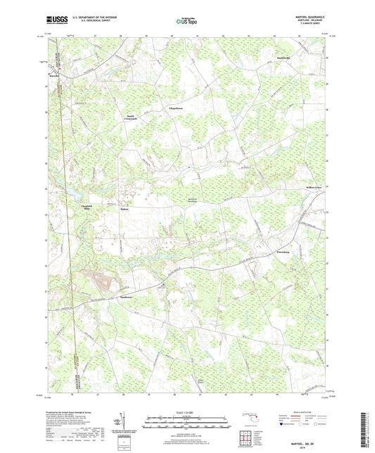 Marydel Maryland US Topo Map Image