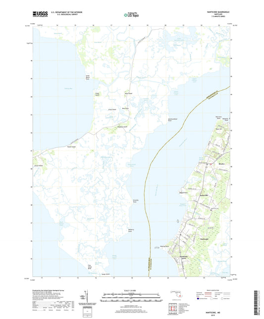 Nanticoke Maryland US Topo Map Image