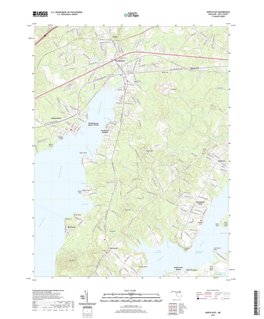 North East Maryland US Topo Map Image
