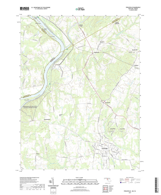 Poolesville Maryland US Topo Map Image