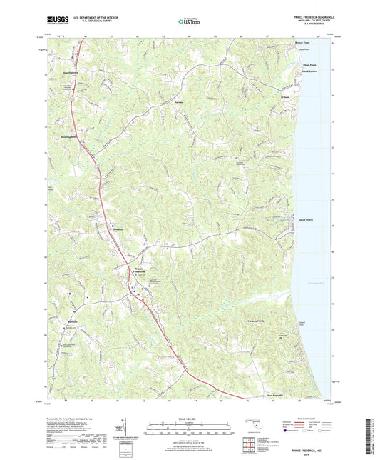 Prince Frederick Maryland US Topo Map Image