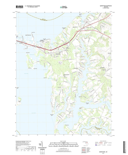 Queenstown Maryland US Topo Map Image
