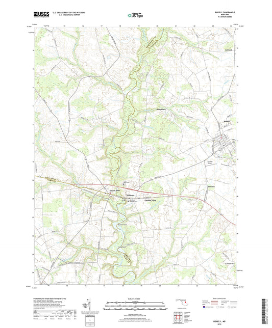 Ridgely Maryland US Topo Map Image