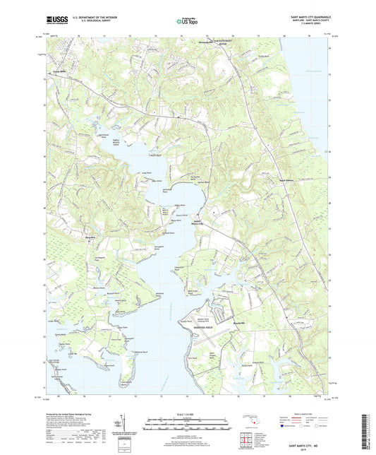 Saint Marys City Maryland US Topo Map Image