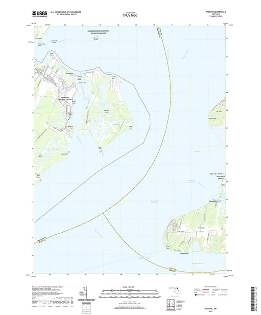 Spesutie Maryland US Topo Map Image