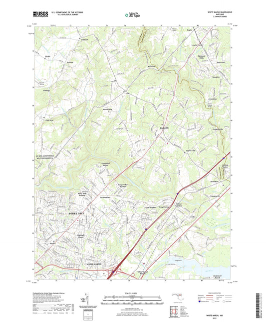 White Marsh Maryland US Topo Map Image