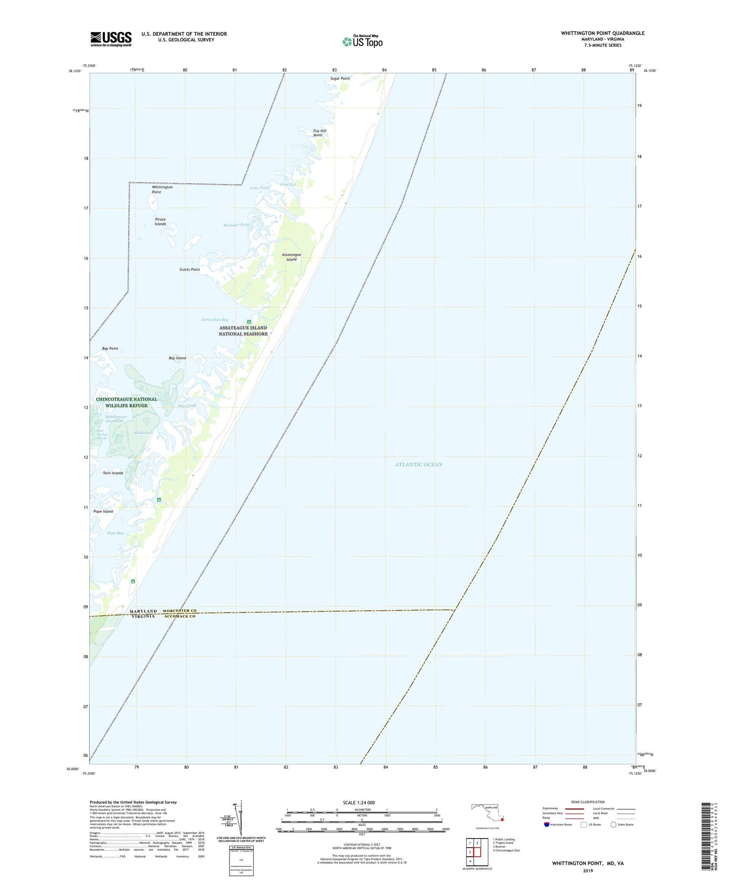 Whittington Point Maryland US Topo Map Image