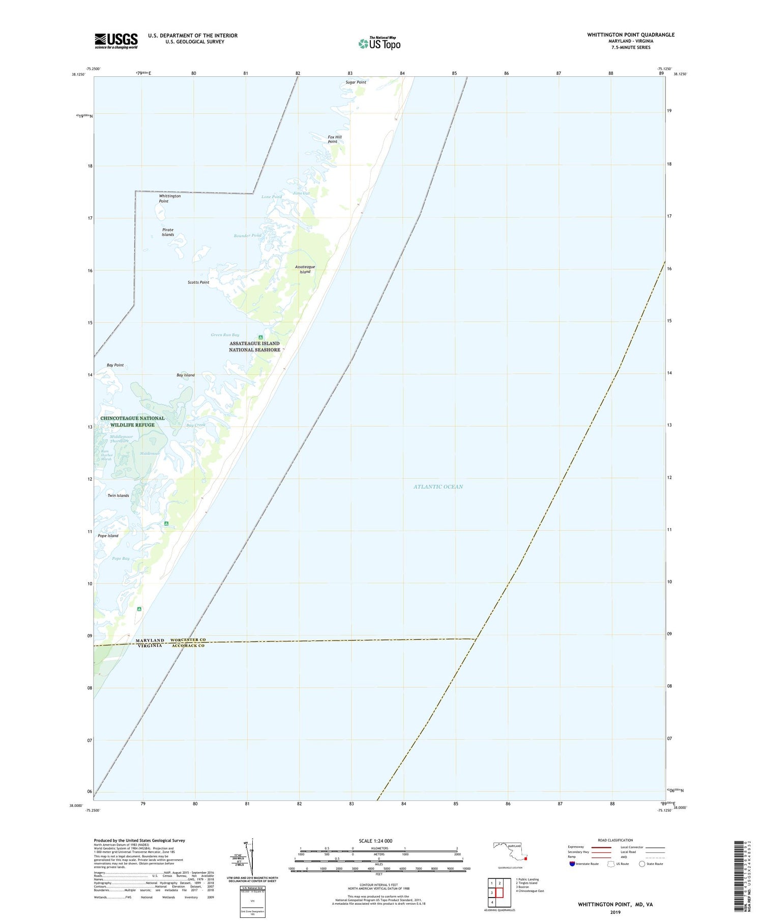 Whittington Point Maryland US Topo Map Image