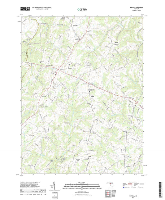Winfield Maryland US Topo Map Image