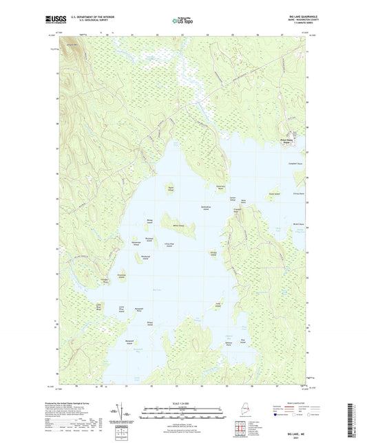 Big Lake Maine US Topo Map Image