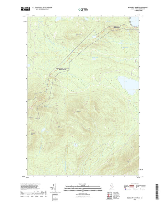 Big Shanty Mountain Maine US Topo Map Image