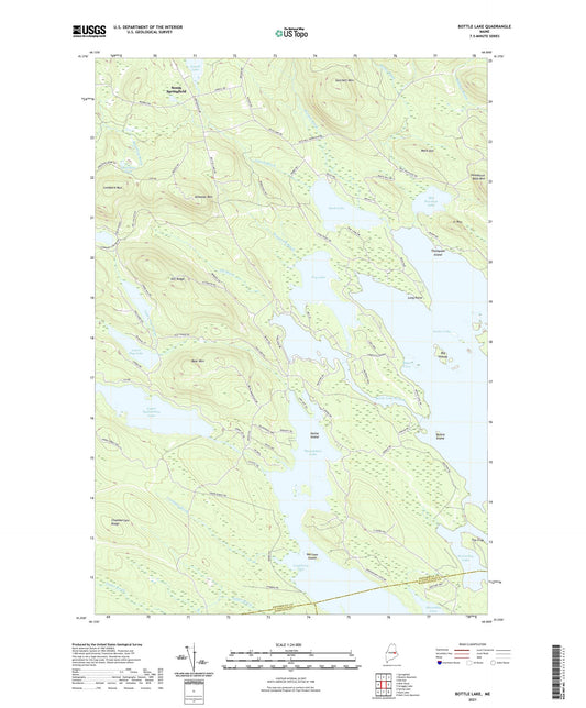 Bottle Lake Maine US Topo Map Image