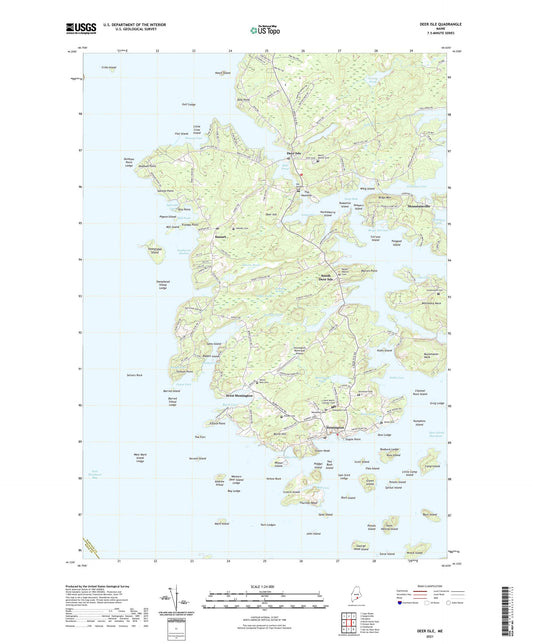 Deer Isle Maine US Topo Map Image