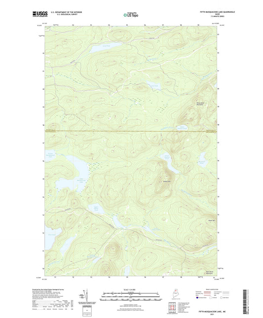 Fifth Musquacook Lake Maine US Topo Map Image
