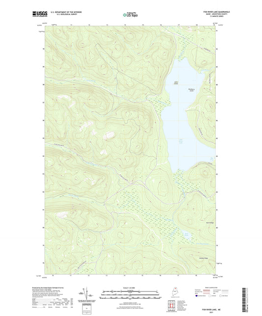 Fish River Lake Maine US Topo Map Image