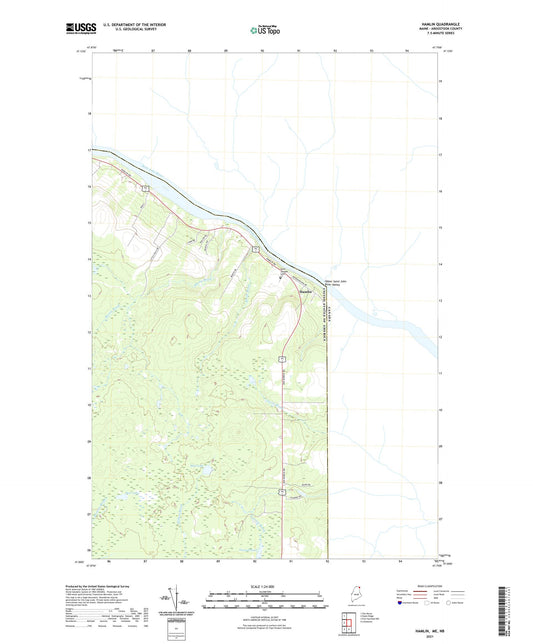 Hamlin Maine US Topo Map Image