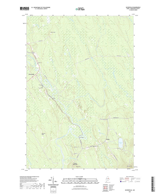 Haynesville Maine US Topo Map Image