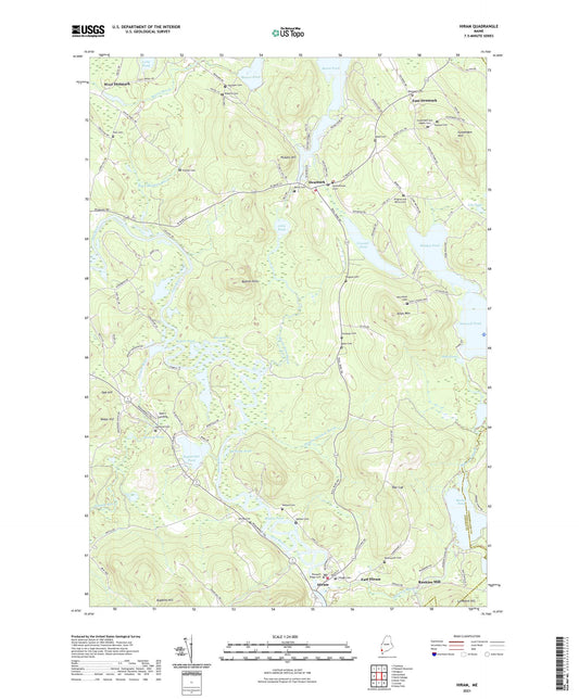 Hiram Maine US Topo Map Image