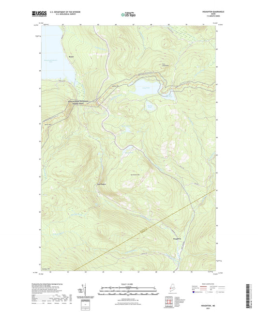 Houghton Maine US Topo Map Image