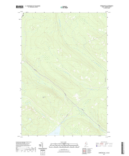 Hurricane Hill Maine US Topo Map Image