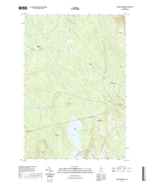 Jimmey Mountain Maine US Topo Map Image