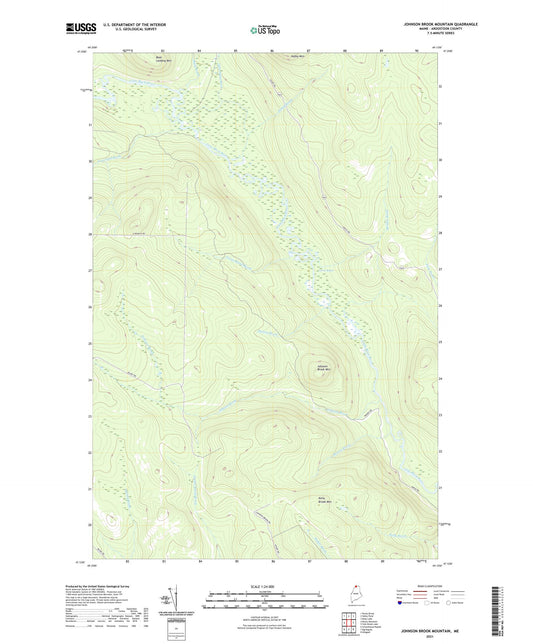 Johnson Brook Mountain Maine US Topo Map Image