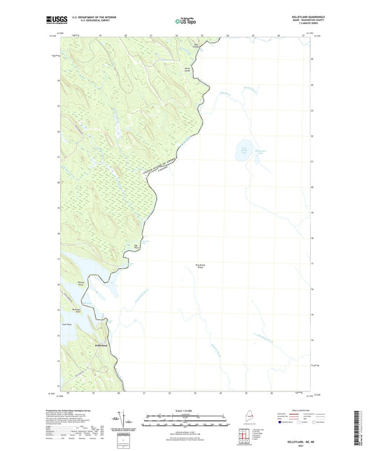Kelleyland Maine US Topo Map Image