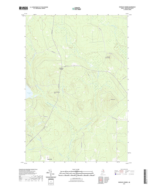 Knowles Corner Maine US Topo Map Image