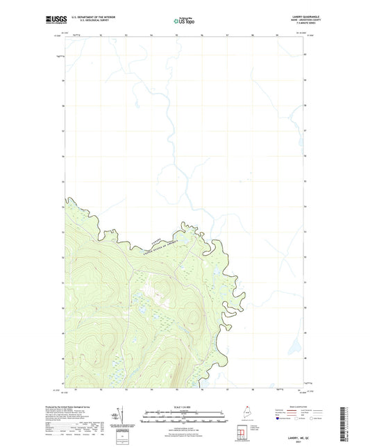 Landry Maine US Topo Map Image