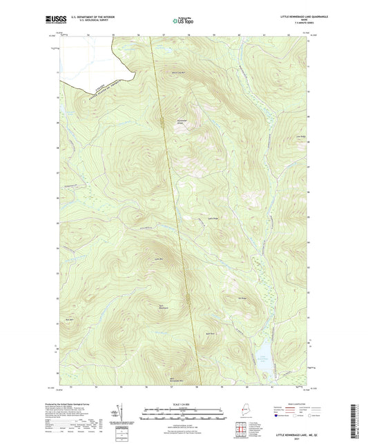 Little Kennebago Lake Maine US Topo Map Image