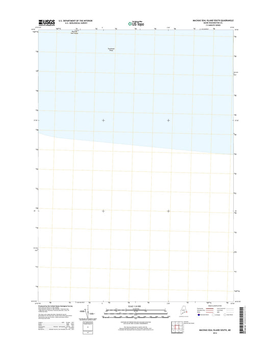 Machias Seal Island South Maine US Topo Map Image