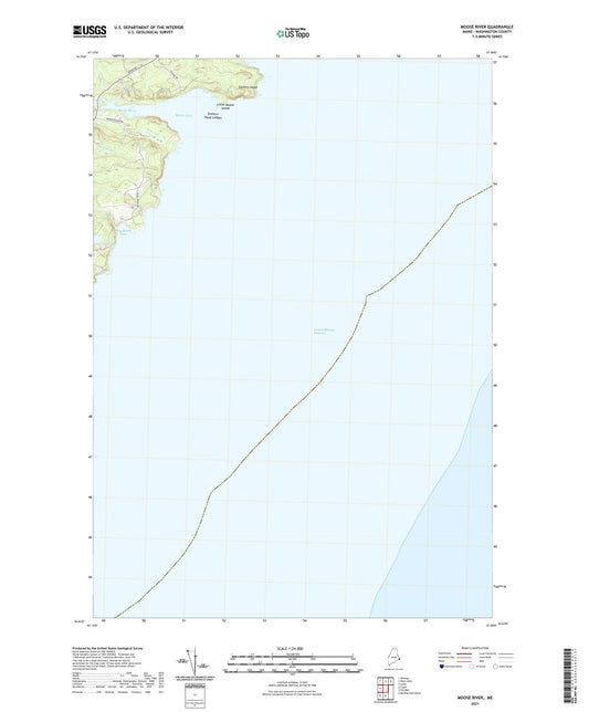 Moose River Maine US Topo Map Image