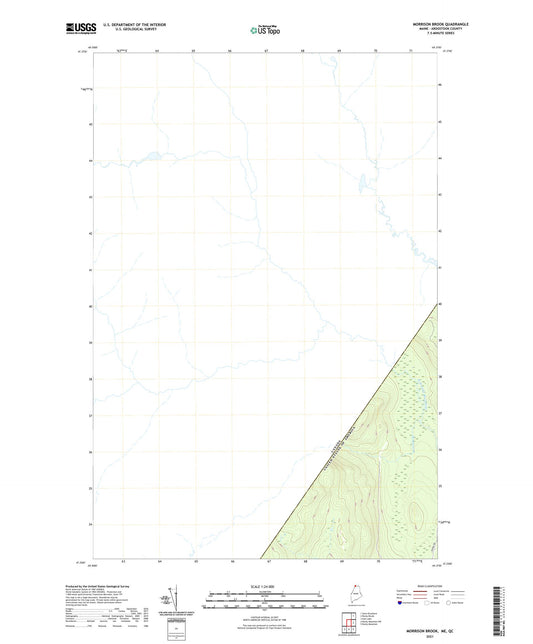 Morrison Brook Maine US Topo Map Image