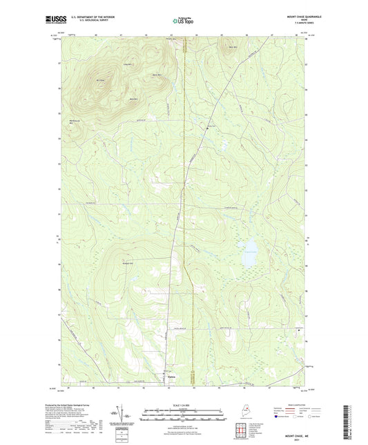 Mount Chase Maine US Topo Map Image