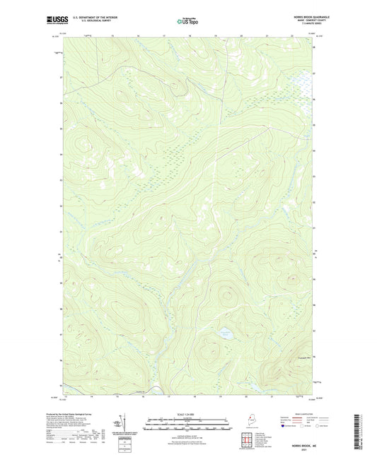Norris Brook Maine US Topo Map Image