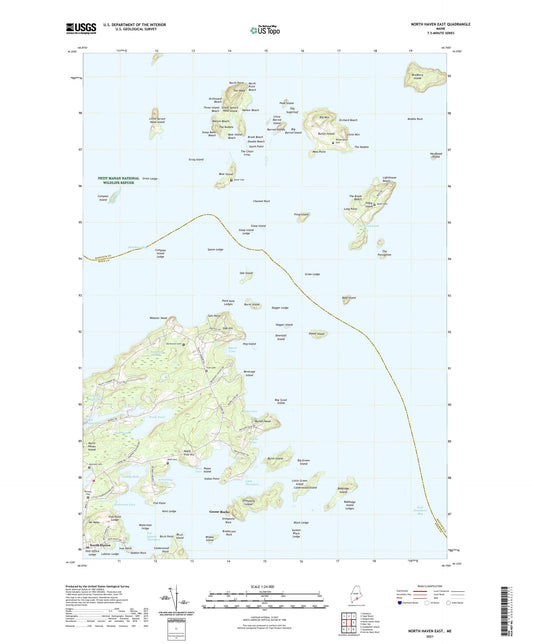 North Haven East Maine US Topo Map Image