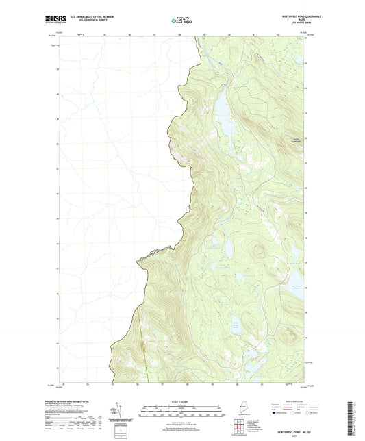 Northwest Pond Maine US Topo Map Image