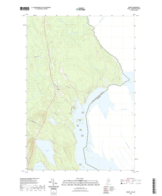 Orient Maine US Topo Map Image