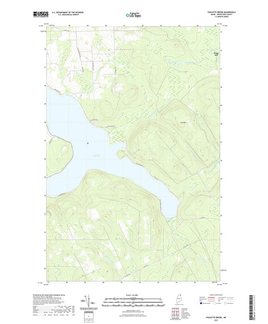 Paulette Brook Maine US Topo Map Image