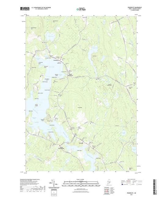 Penobscot Maine US Topo Map Image