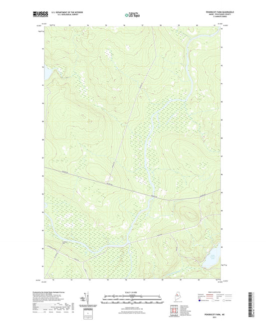 Penobscot Farm Maine US Topo Map Image