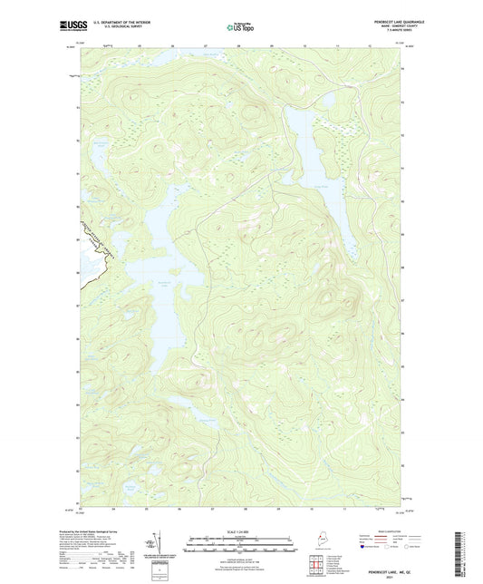 Penobscot Lake Maine US Topo Map Image