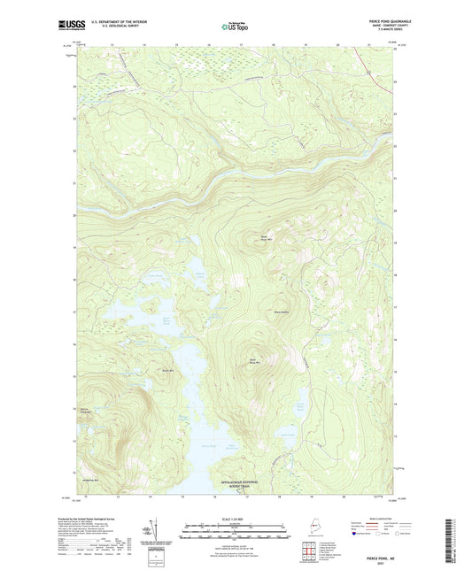 Pierce Pond Maine US Topo Map Image