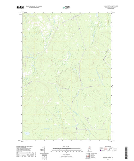 Ragmuff Stream Maine US Topo Map Image