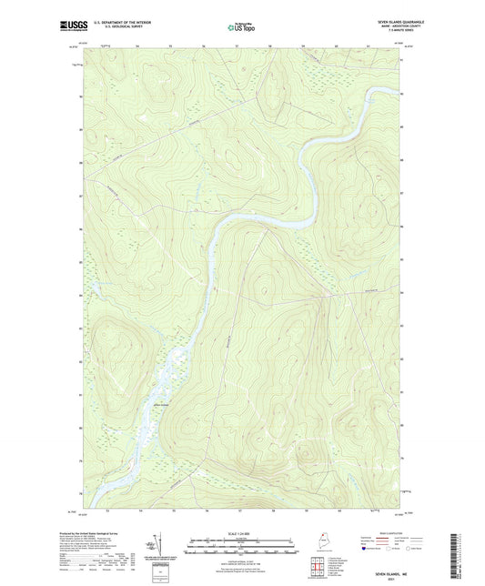 Seven Islands Maine US Topo Map Image